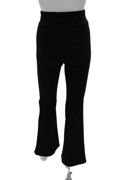 Frame Women 90s Black Solid Cotton Blend Pants Size 0
