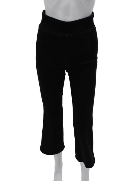 Frame Womens Cropped Pants Black Cotton Blend Size 0