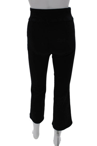 Frame Womens Cropped Pants Black Cotton Blend Size 0