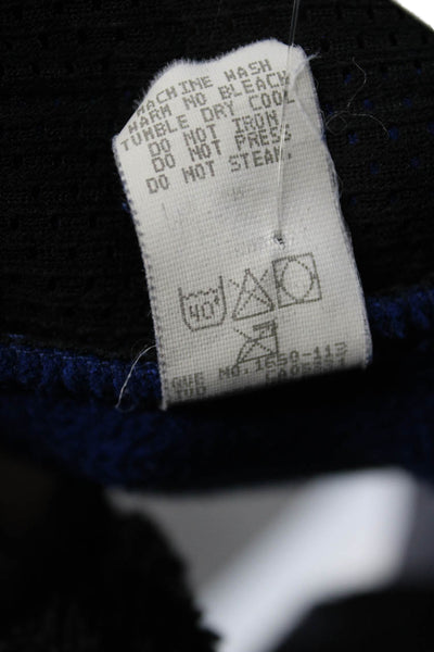 Woolrich Mens Blue High Neck Drawstring Sleeveless Vest Polyester Size L