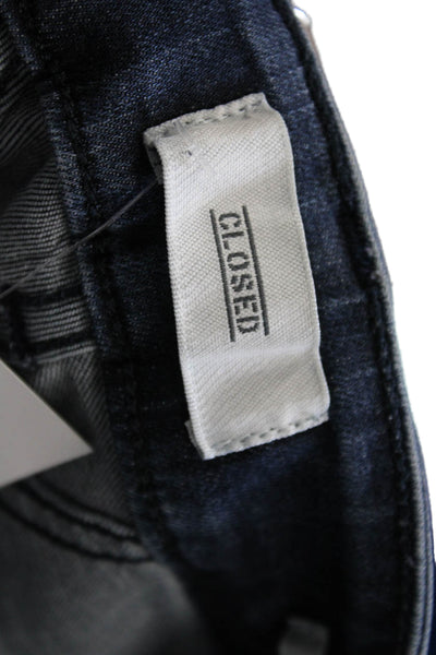 Closed Womens Cropped Ankle Jeans Dark Blue Mid Rise Size 29