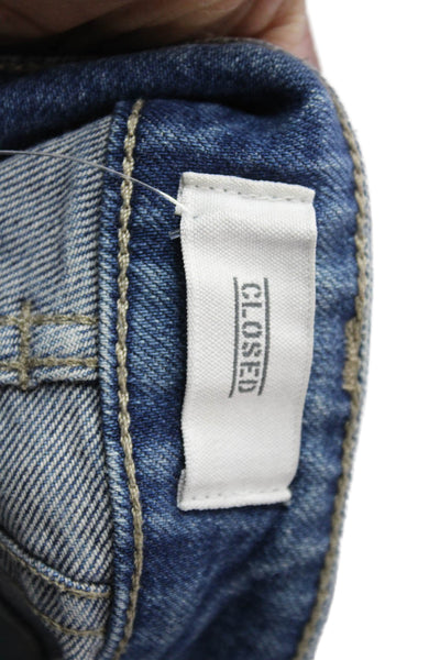 Closed Women Ankle Cropped Jeans Blue Mid Rise Inseam 26 Size 30