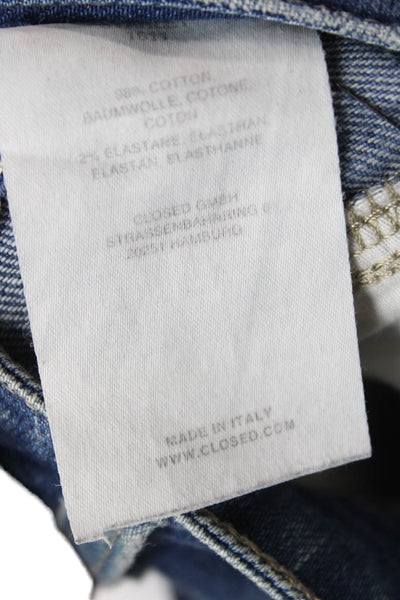 Closed Women Ankle Cropped Jeans Blue Mid Rise Inseam 26 Size 30