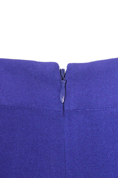 Marc New York Women Purple Shift Dress V Neck Sleeveless Knee Length Size 6