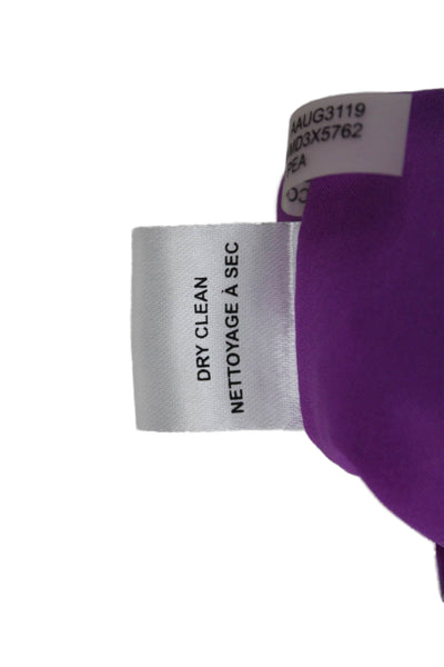 Marc New York Women Purple Shift Dress V Neck Sleeveless Knee Length Size 6