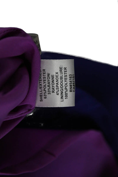 Marc New York Women Purple Shift Dress V Neck Sleeveless Knee Length Size 6