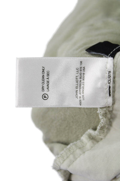 John Elliott Unisex Cargo Jogger Pants Beige Drawstring Lyocell Cotton Size S