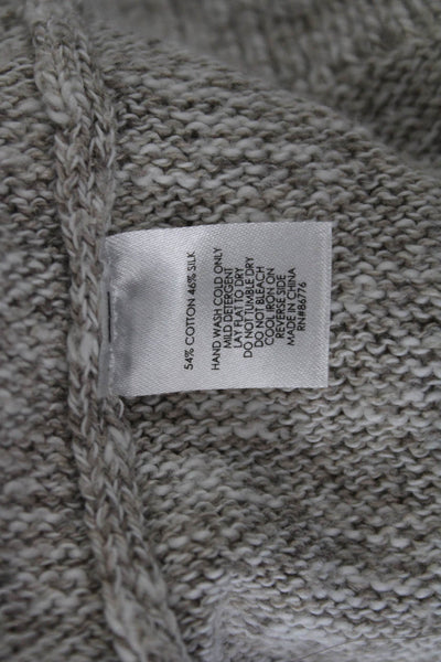 J. Society Womens Cardigan Beige V Neck Button Long Sleeve Size L