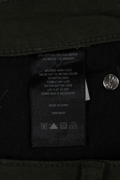 KUT from the Kloth Women Chino Pants Green Mid Rise 32 Inseam Size 12