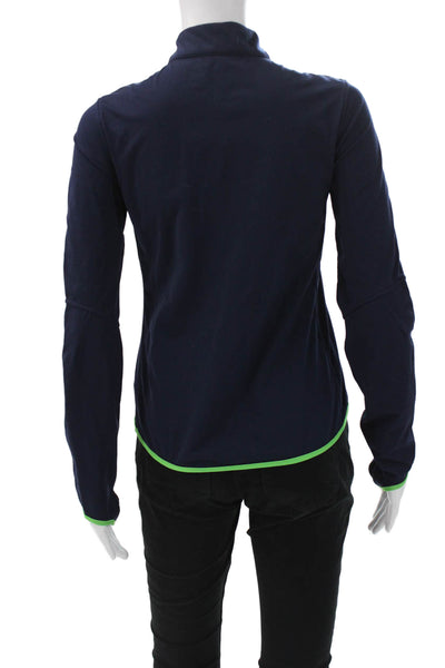 RLX Ralph Lauren Womens Windbreaker Dark Blue Petite Zip Size S