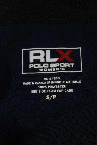 RLX Ralph Lauren Womens Windbreaker Dark Blue Petite Zip Size S