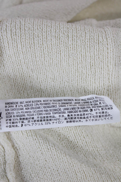 Endless Rose Women Cardigan White V Neck Button Long Sleeve Size XS
