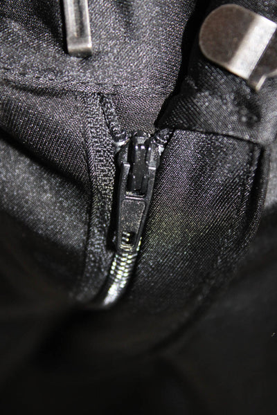 Noli Unisex Cargo Dress Pants Black 100% Polyester Hook & Eye Inseam 32 Size 2