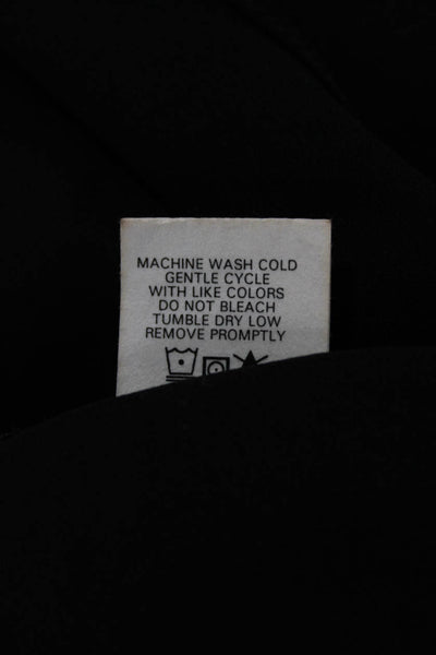 Krisa Women Sleeveless Black Polyester Solid Blouse Size XS