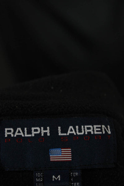 Ralph Lauren Polo Sport Womens 90s Black High Neck Sleeveless Vest Size M
