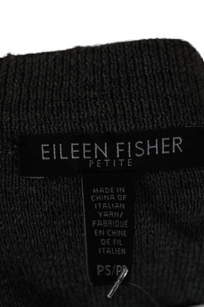 Eileen Fisher Women Straight Pencil Skirt Dark Gray Polyester Size PS