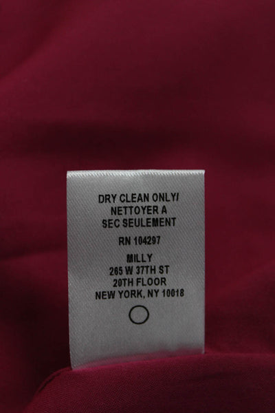 Milly Womens Wrap Skirt Pink Knee Length Size 10