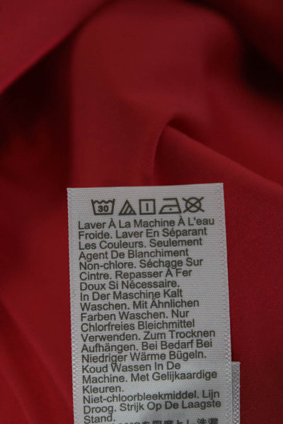 J Crew Womens Straight Pencil Skirt Red Knee Length Size 10