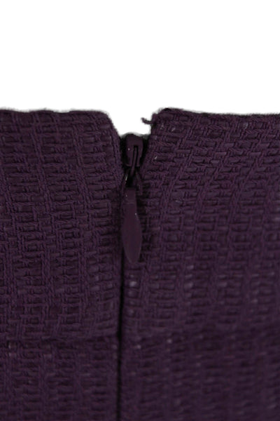J Crew Womens Straight Pencil Skirt Purple Knee Length Size 10