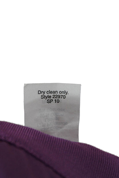 J Crew Womens Straight Pencil Skirt Purple Knee Length Size 10