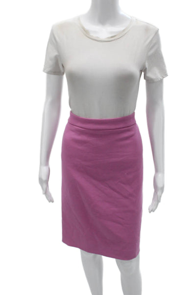 J Crew Women Pink Straight Pencil Skirt Size 10