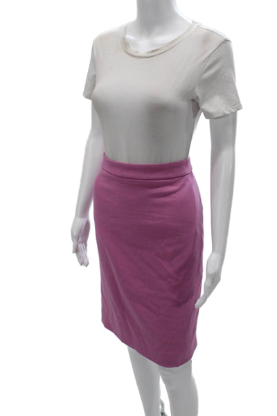 J Crew Women Pink Straight Pencil Skirt Size 10