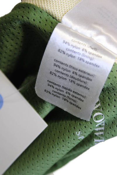 We Wore What Womens Pleated Skater Mini Skort Green Size S