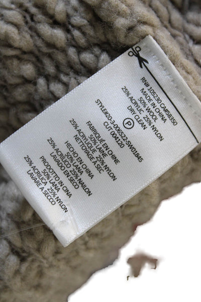 Joie Unisex Beige Pullover Crew Neck Wool Blend Sweater Long Sleeve Size XS