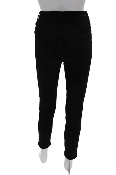 J Crew Women Black Skinny Ankle Jeans Size 27