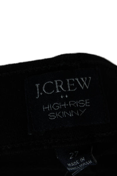 J Crew Women Black Skinny Ankle Jeans Size 27