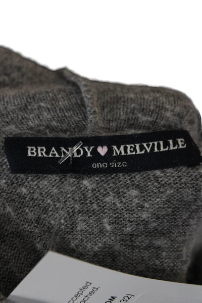 Brandy Melville Womens Gray Turtleneck Pullover Sweater Size One Size