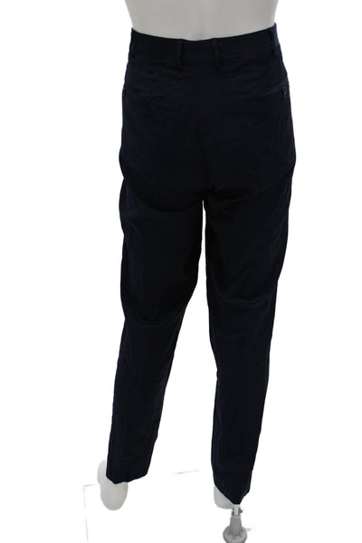 Bloomingdale's Mens Dress Pants Dark Blue Wool Blend Size 40