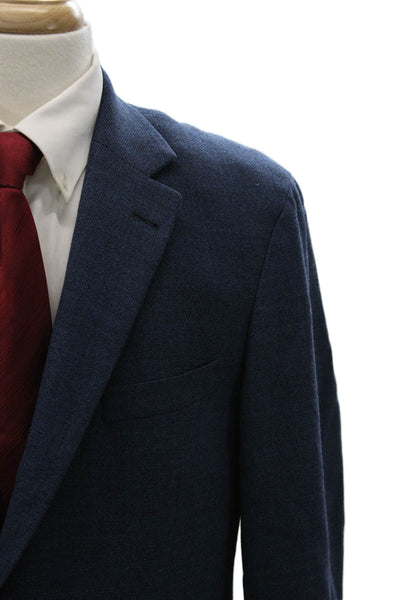 Reda Mens Dark Blue Classic Suit Jacket Long Sleeve Size 40