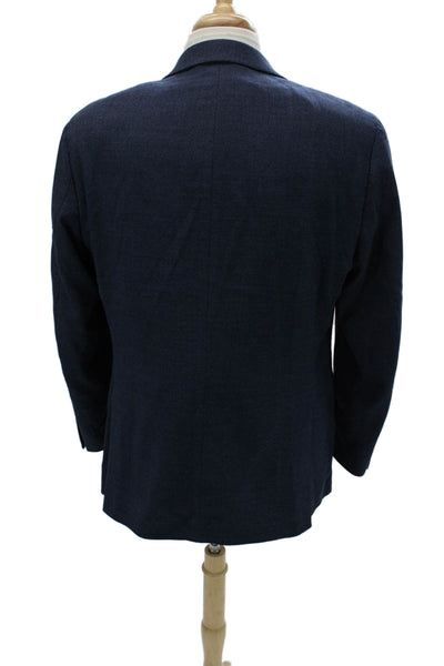 Reda Mens Dark Blue Classic Suit Jacket Long Sleeve Size 40