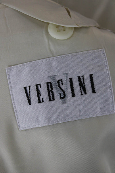 Versini Mens Beige Pure Wool Suit Jacket Size 38