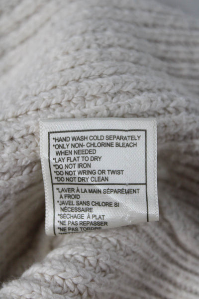 BB Dakota Women Beige Pullover Sweater Crew Neck Long Sleeve Size S