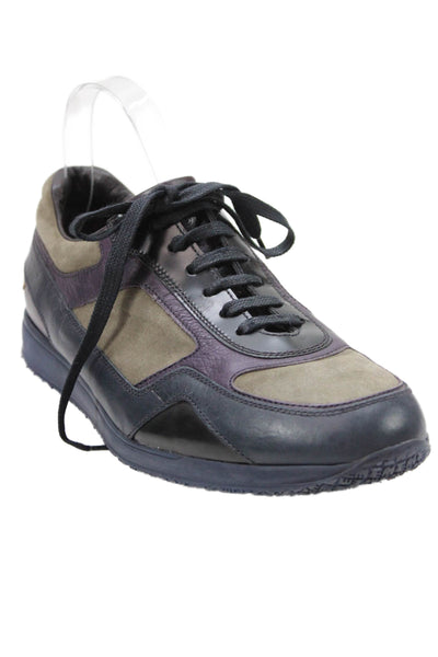 Fratelli Rossetti Womens Suede Colorblock Sneakers Gray Size 9