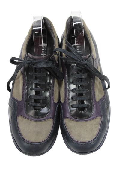 Fratelli Rossetti Womens Suede Colorblock Sneakers Gray Size 9