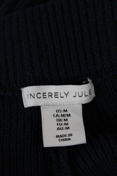 Sincerely Jules Womens Cropped Pants Dark Blue Size M