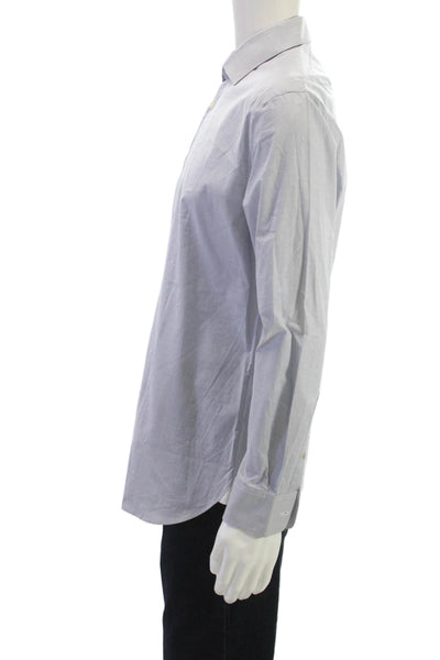 John Varvatos Star USA Mens Point Collar Dress Shirt Light Blue Size 15.5