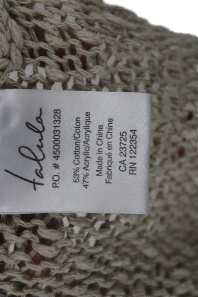 Talula Womens Pullover Sweater Beige Long Sleeve Round Neck Size XS