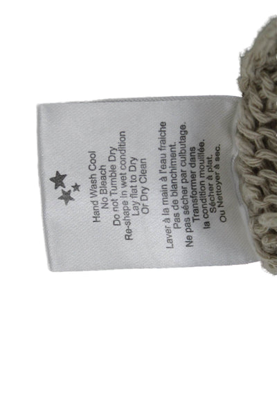 Talula Womens Pullover Sweater Beige Long Sleeve Round Neck Size XS