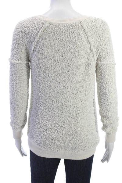 Sanctuary Women Pullover Cashmere V-Neck Sweater Beige Size S