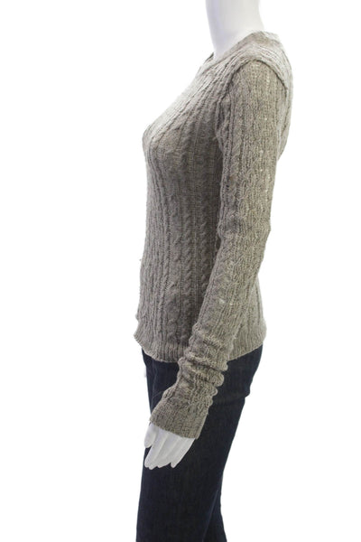 Inhabit Womens Pullover Crew Neck Long Sleeve Gray Yak Wool Sweater Size PP