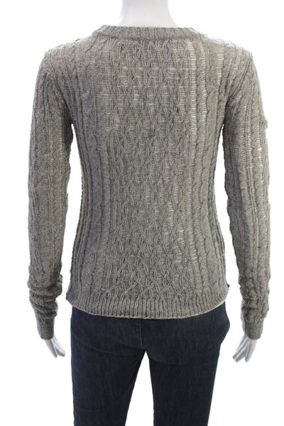 Inhabit Womens Pullover Crew Neck Long Sleeve Gray Yak Wool Sweater Size PP