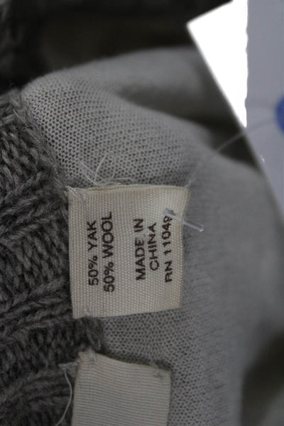 Inhabit Womens Pullover Crew Neck Long Sleeve Gray Yak Wool Sweater Size PP