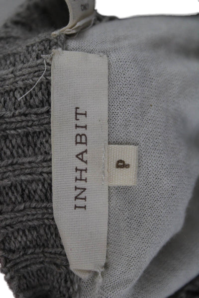 Inhabit Womens Pullover Crew Neck Long Sleeve Gray Yak Wool Sweater Size PP