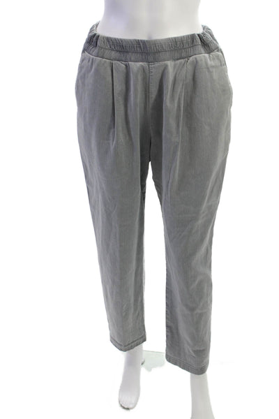 James Perse Womens Cropped Gray Pants Size 2