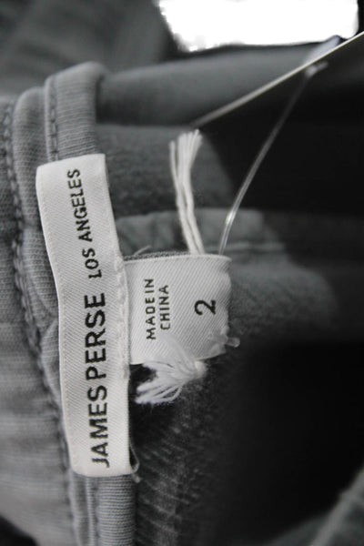 James Perse Womens Cropped Gray Pants Size 2