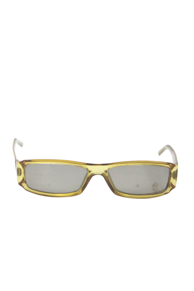 Gucci Womens GG1492S Rectangular Frame Classic Sunglasses Yellow